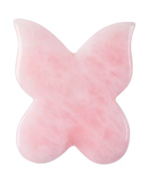 Butterfly shape rose quartz gua sha