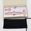 Rose quartz electric face roller with detachable head